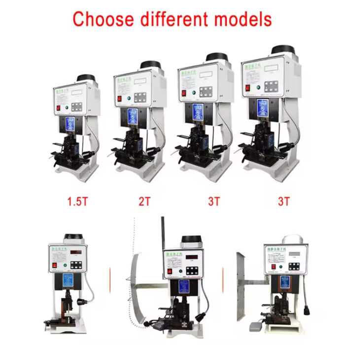 Automatic Terminal Press Machine Motor Power 0.75KW Semi Automatic Press Terminales OTP Ring Tube Flag ...
