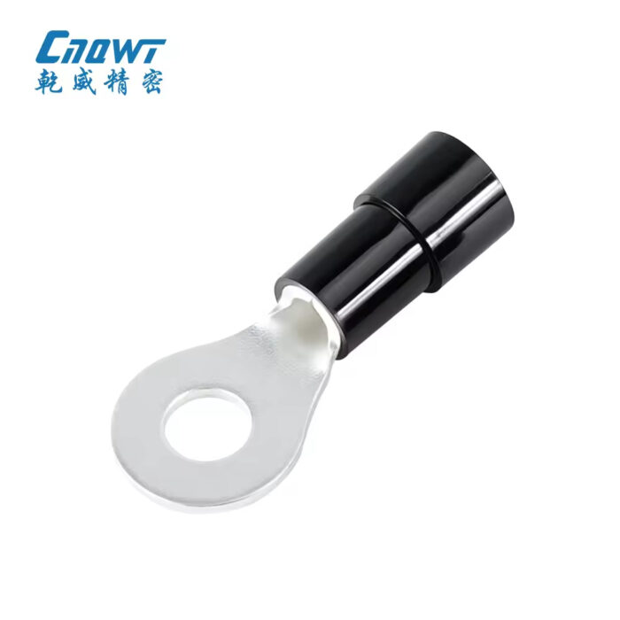Customizable Colors RVN Round Insulated Terminals Brass Crimp Terminal ...