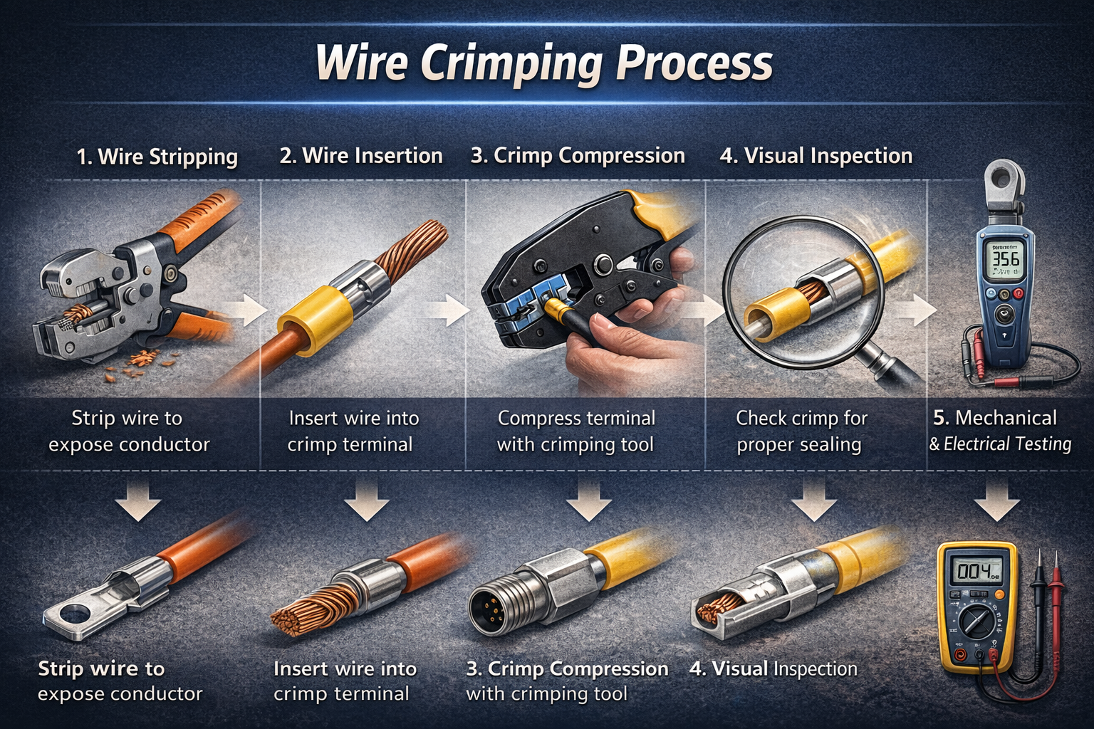 crimp process