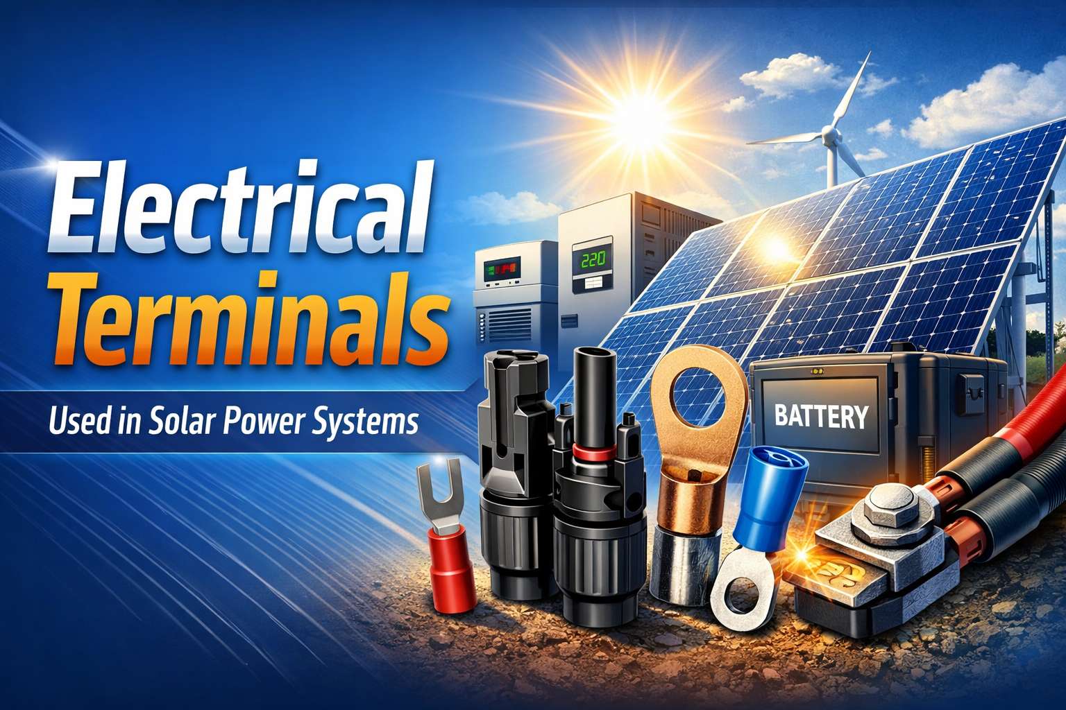 Electrical Terminals Used in Solar Power Systems