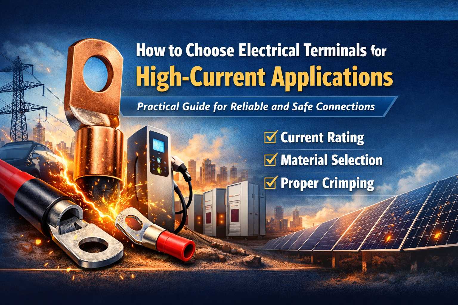 Electrical Terminals for High-Current Applications