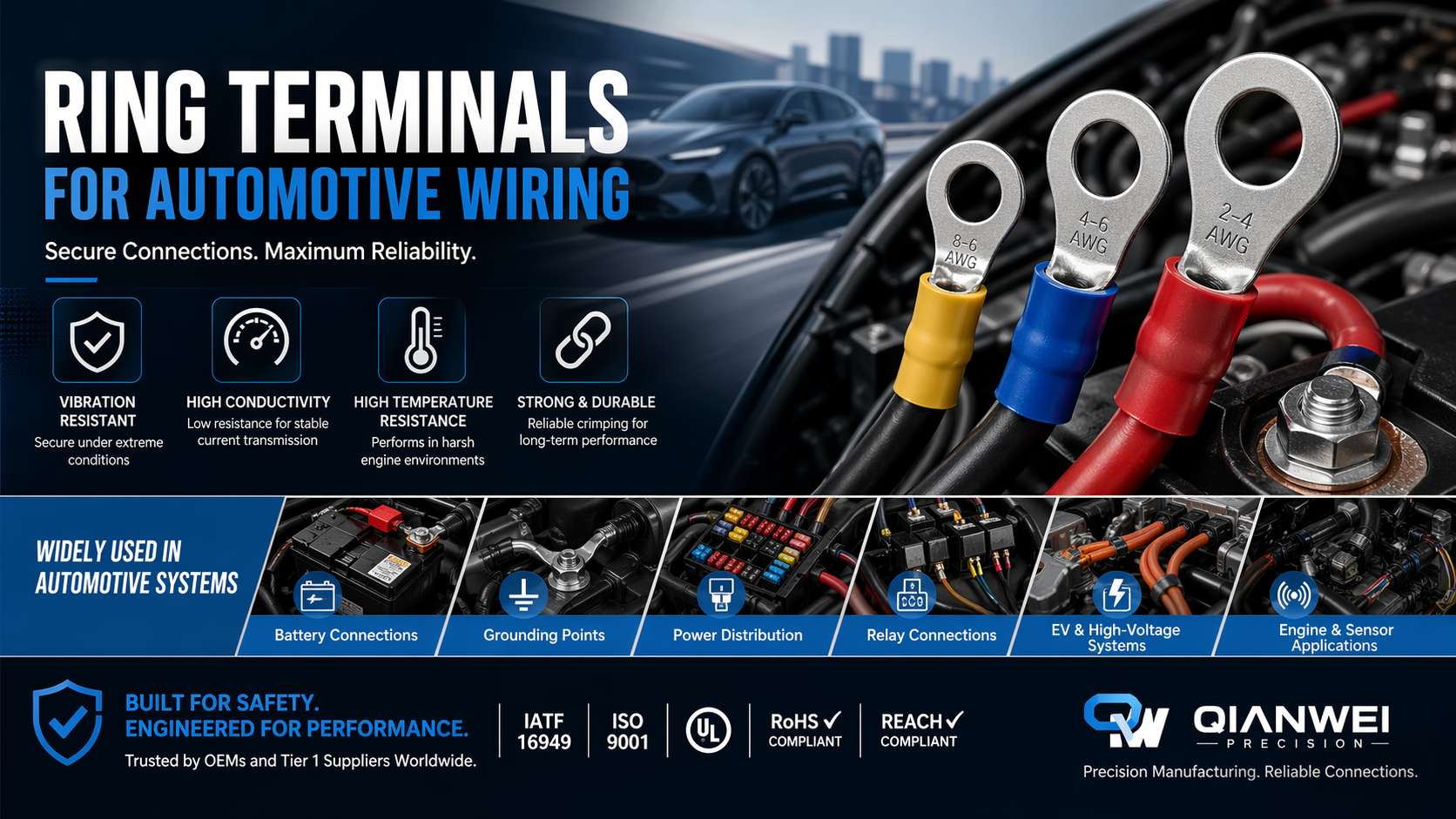 Ring Terminals for Automotive Wiring