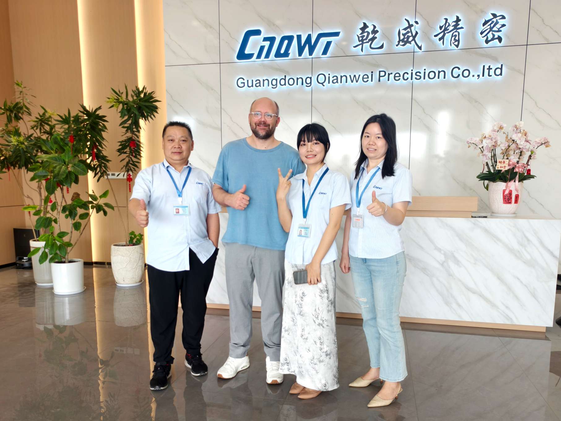 franch customer visit Qianwei