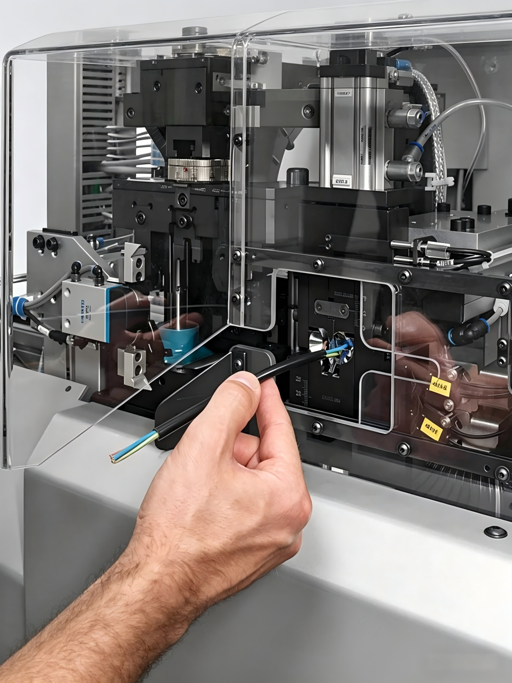 open barrel crimping process