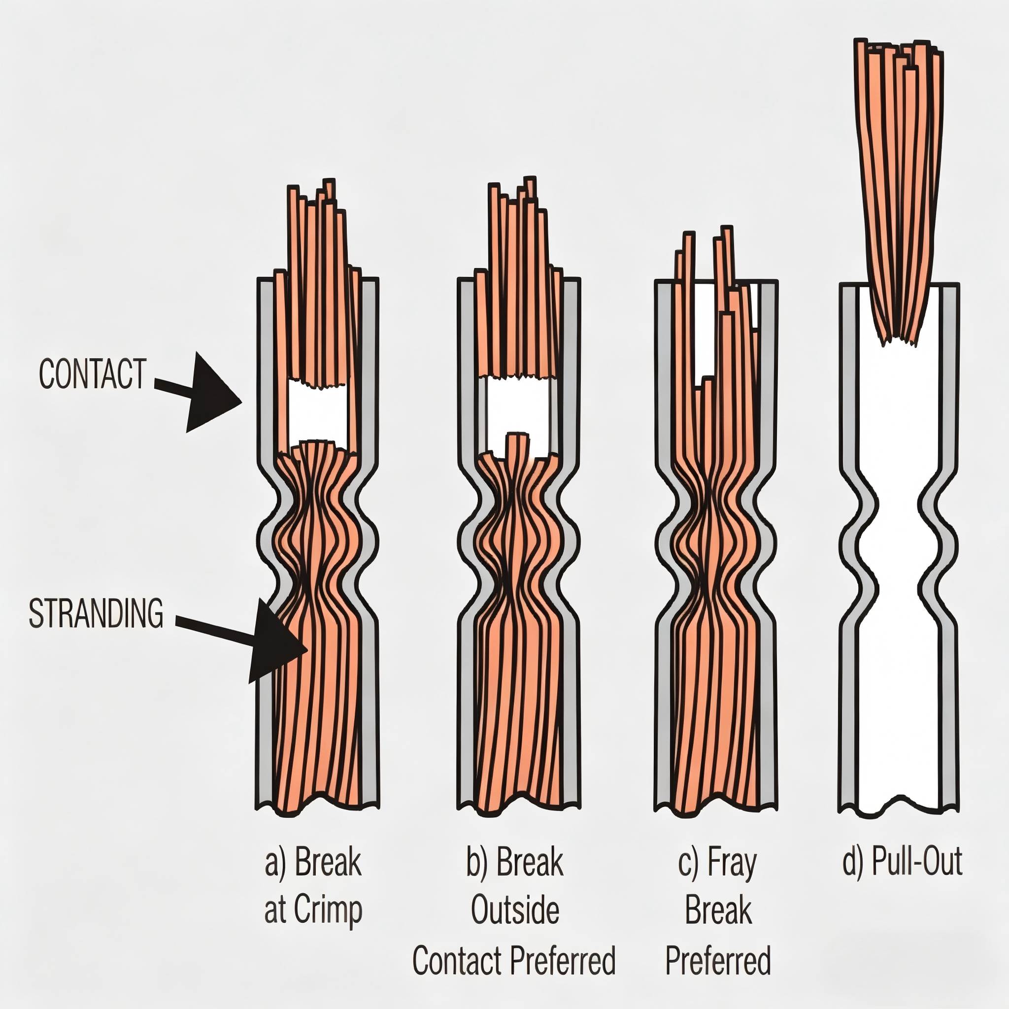 open barrel crimping process