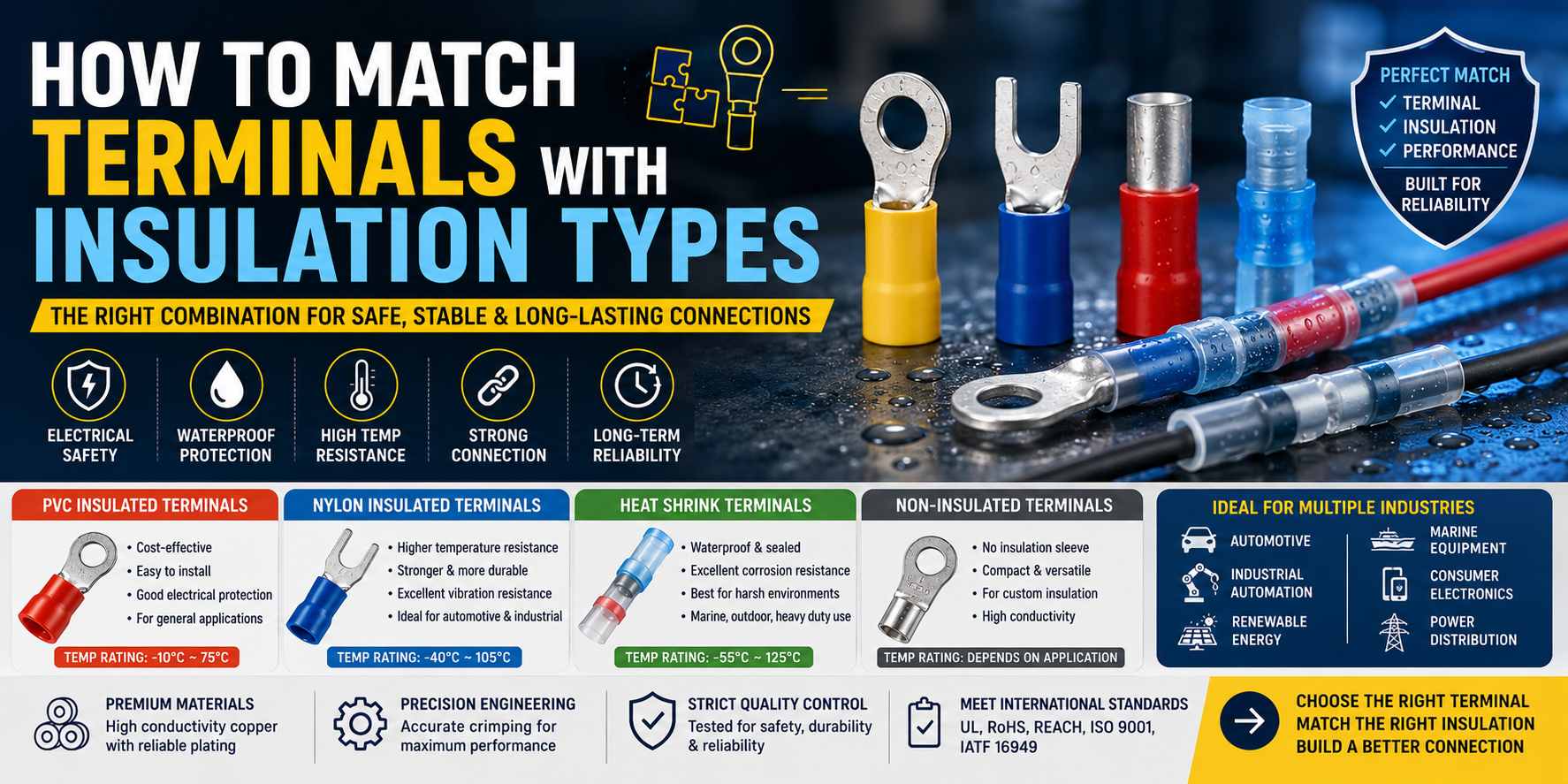 terminals with insulation type