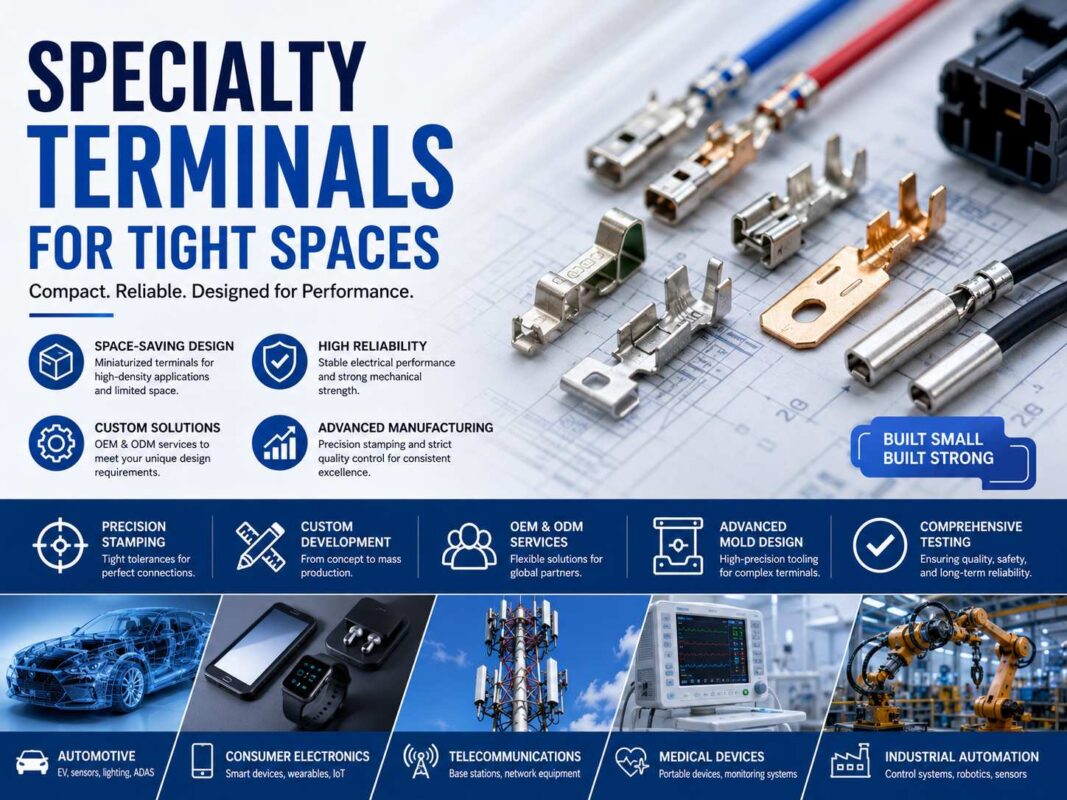 specialty terminals for tight space