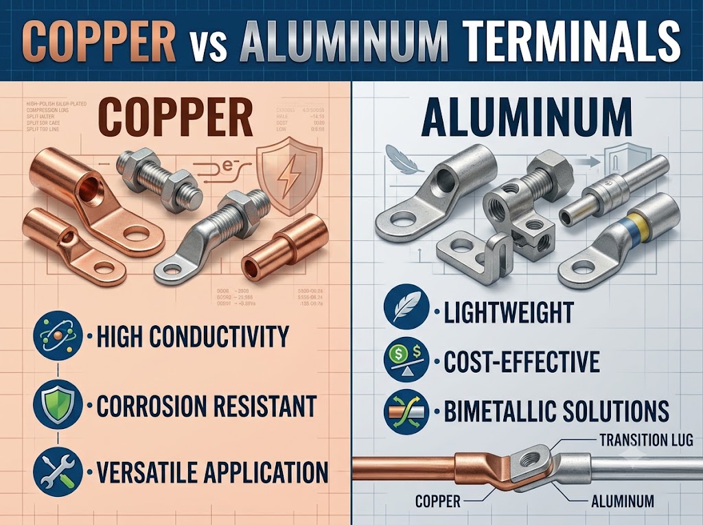 Copper vs Aluminum Terminals